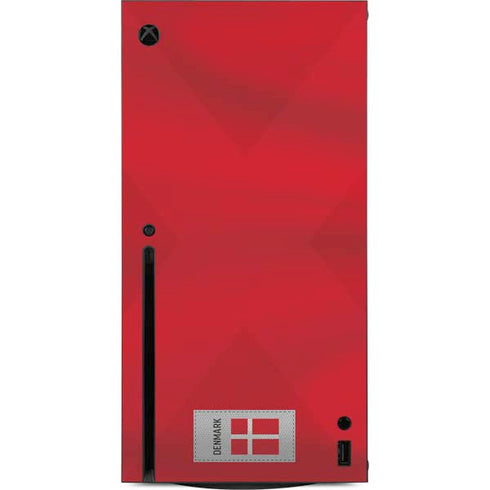 Denmark Soccer Flag Xbox Series X Console Skin
